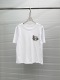 Loewe Women's Fashion Embroidered Thistle Round Neck Casual Short Sleeve T-shirt