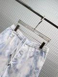 Louis Vuitton Fashion Versatile Chessboard Dark Pattern Jacquard Short Sleeve Shirt Shorts Set
