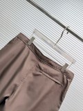 Louis Vuitton 26SS New Fashion Deep Brown Checkered Triangle Logo Casual Shorts