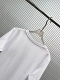 Loewe Women's Fashion Embroidered Thistle Round Neck Casual Short Sleeve T-shirt