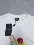 Fendi 26SS Fashion Ice Cream Printed Round Neck T-shirt Unisex Casual Versatile Short Sleeve
