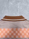 Louis Vuitton 26SS New Fashion Splicing Checkered Short sleeved Polo Shirt