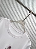 Loewe Women's Fashion Embroidered Thistle Round Neck Casual Short Sleeve T-shirt