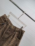 Louis Vuitton Fashion Retro Leather Label Washed Casual Cowboy Shorts