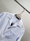 Louis Vuitton Fashion Versatile Dark Pattern Jacquard Short Sleeve Shirt Shorts Set