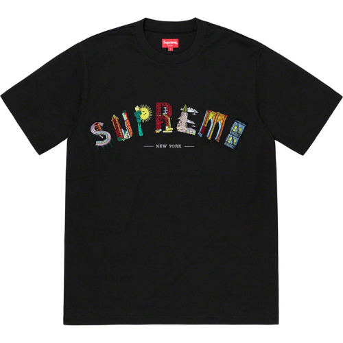 Supreme City Arc Tee City Embroidered Logo Arc Rainbow Short Sleeve T-shirt