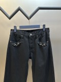 Gucci 26SS Fashion Retro Horseclip Washed Casual Jeans