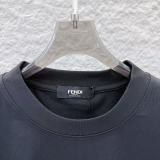 Fendi Fashion 3D Logo Round Neck T-shirt Couple Casual Loose Short Sleeve