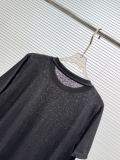 Loewe Classic Simple Embroidered Round Neck T-shirt Women's Casual Loose Short Sleeve