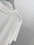Loewe Classic Simple Embroidered Round Neck T-shirt Women's Casual Loose Short Sleeve