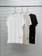 Loewe Classic Simple Embroidered Round Neck T-shirt Women's Casual Loose Short Sleeve