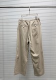 Balenciaga Classic Versatile Casual High Waist Straight Leg Pants