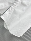 Dior 26SS New Women's Fashion Embroidered Logo Contrast Casual Versatile Shirt