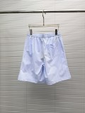 Louis Vuitton Fashion Embroidered Logo Splicing Casual Short Sleeved Shirt Shorts Set