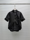 Dior 26SS New Women's Fashion Embroidered Logo Contrast Casual Versatile Shirt