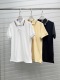 Burberry Classic Embroidered War Horse Grid Flip Collar Flip Collar Short Sleeve