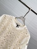 Moncler 26SS Women's New Fashion Hook Flower Round Neck T-shirt
