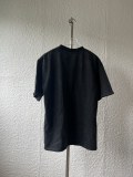 Balenciaga 26SS Fashion Portrait Letter Sunglasses Printed Water Washed T-shirt Couple Loose Casual Short Sleeve