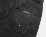 Chrome Hearts 26SS Couple Classic Inkjet Cross Denim Shorts