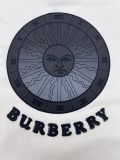 Burberry Fashion Sun Clock Embroidered T-shirt Couple Loose Casual Short Sleeve