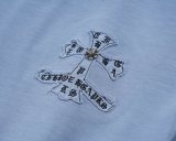 Chrome Hearts 26SS Classic Embroidered Patchwork Cross Short Sleeve Couple Casual Loose T-shirt