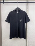Chrome Hearts Classic Cross Wash T-shirt Couple Loose Casual Short Sleeve