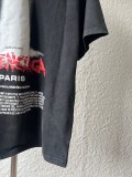 Balenciaga Fashion Damaged Logo Printed Washed T-shirt Couple Loose Casual Short Sleeve