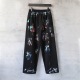 Balenciaga New Couple Embroidered Logo Graffiti Splash Ink Printed Casual Pants