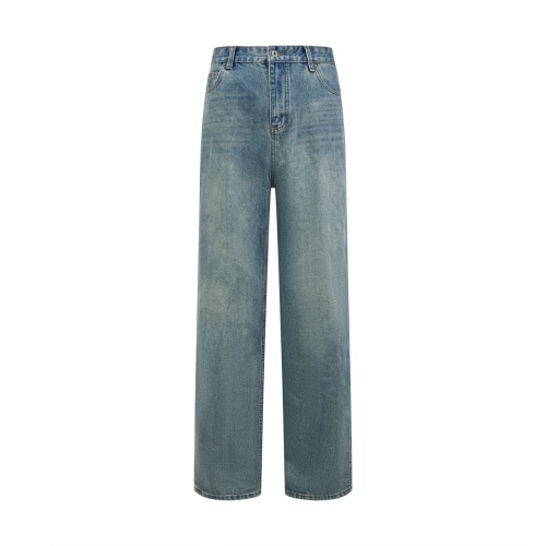 Loewe Fashion Versatile Embroidered Washed Casual Jeans