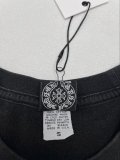 Chrome Hearts Classic Cross Wash T-shirt Couple Loose Casual Short Sleeve