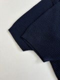 Versace 26SS Fashion V-neck Knitted Short Sleeved Polo Shirt