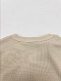 Prada Classic Triangle Logo Waffle T-shirt Couple Loose Casual Short Sleeve