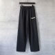 Balenciaga Classic Tape Logo Printed Pants Unisex Casual Loose Sports Pants