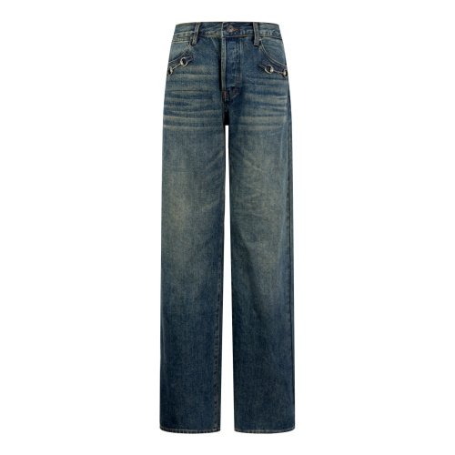 Gucci Fashion Polo Buckle Versatile Casual Jeans
