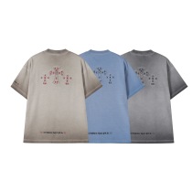 Chrome Hearts 26SS Classic Embroidered Patchwork Cross Short Sleeve Couple Casual Loose T-shirt