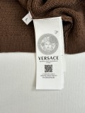 Versace 26SS Fashion V-neck Knitted Short Sleeved Polo Shirt