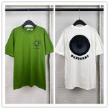 Burberry Fashion Sun Clock Embroidered T-shirt Couple Loose Casual Short Sleeve