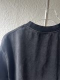 Balenciaga Fashion Damaged Logo Printed Washed T-shirt Couple Loose Casual Short Sleeve