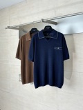 Versace 26SS Fashion V-neck Knitted Short Sleeved Polo Shirt