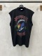Balenciaga 26SS Fashion Wave Coconut Tree Print Oversize Sleeveless Tank Top