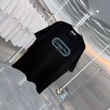 Dior Classic Embroidered Logo Round Neck T-shirt Couple Casual Versatile Short Sleeve