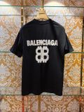 Balenciaga Classic Foam Logo Printed Short Sleeve Unisex Casual Loose T-shirt