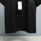 Gucci New Classic Full GG Casual Versatile Short Sleeve Shirt