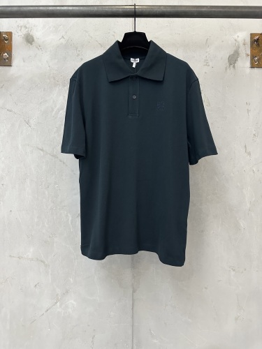 Loewe 26SS Unisex Classic Embroidered Logo Casual Versatile Polo Shirt