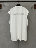 Balenciaga Couple Fashion Hot Diamond Logo Versatile Sleeveless Tank Top