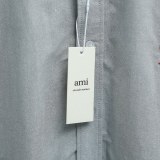 Ami Paris Classic Embroidered Love Leisure Versatile Short Sleeve Shirt