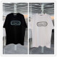 Dior Classic Embroidered Logo Round Neck T-shirt Couple Casual Versatile Short Sleeve