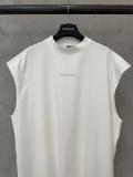 Balenciaga Couple Fashion Hot Diamond Logo Versatile Sleeveless Tank Top