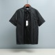 Dior New Classic Full Logo Casual Versatile Short Sleeve Shirt