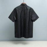 Dior New Classic Full Logo Casual Versatile Short Sleeve Shirt